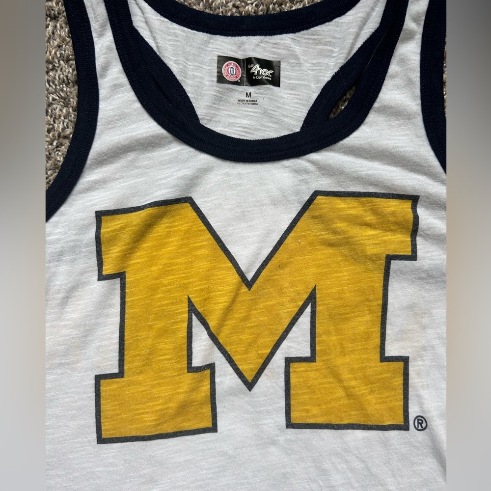 Michigan Wolverines 4Her by Carl Banks Tank Top size Medium - Picture 3 of 4